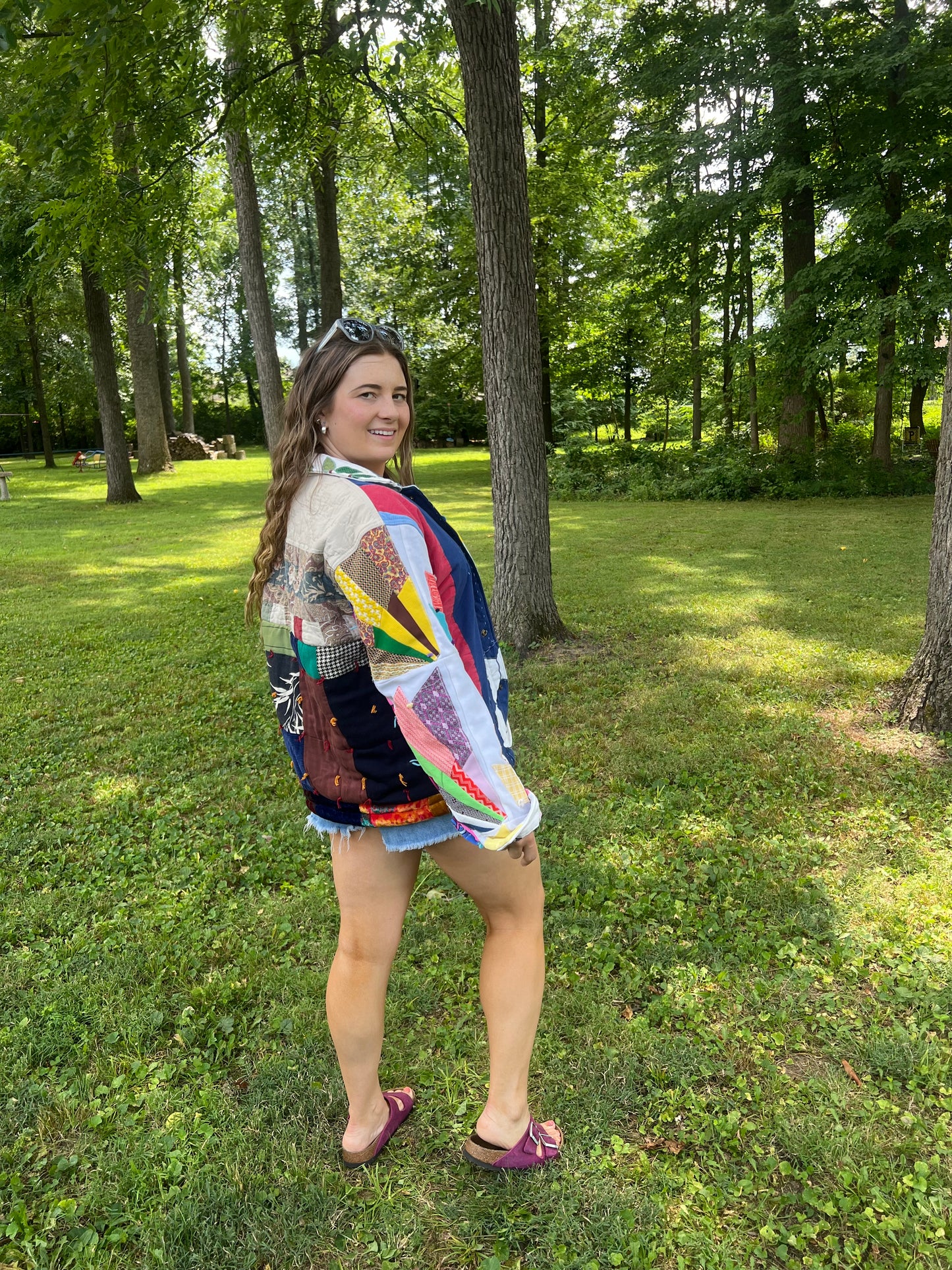 Upcycled Patchwork Blanket Jacket