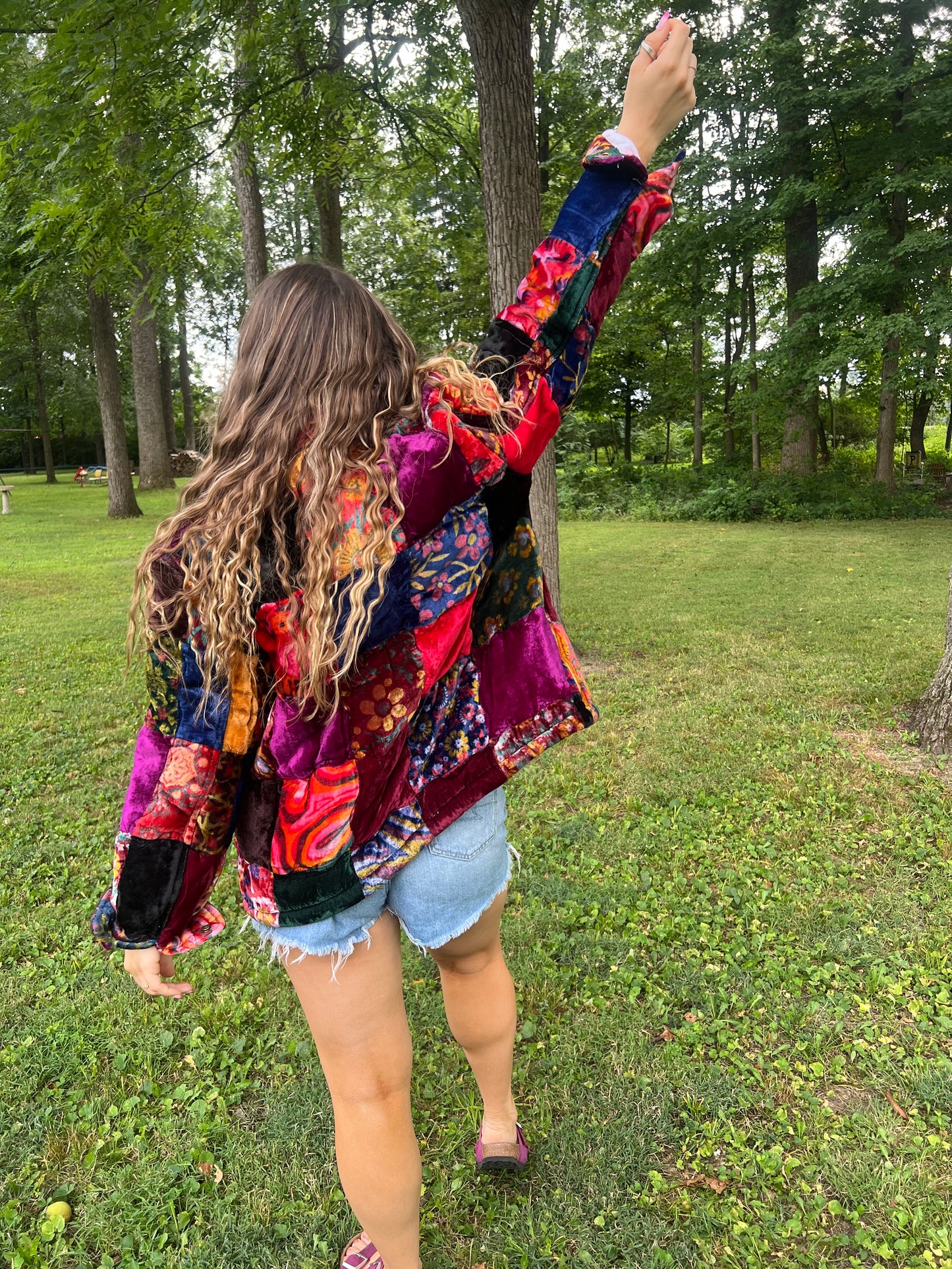 Upcycled Patchwork Blanket Jacket