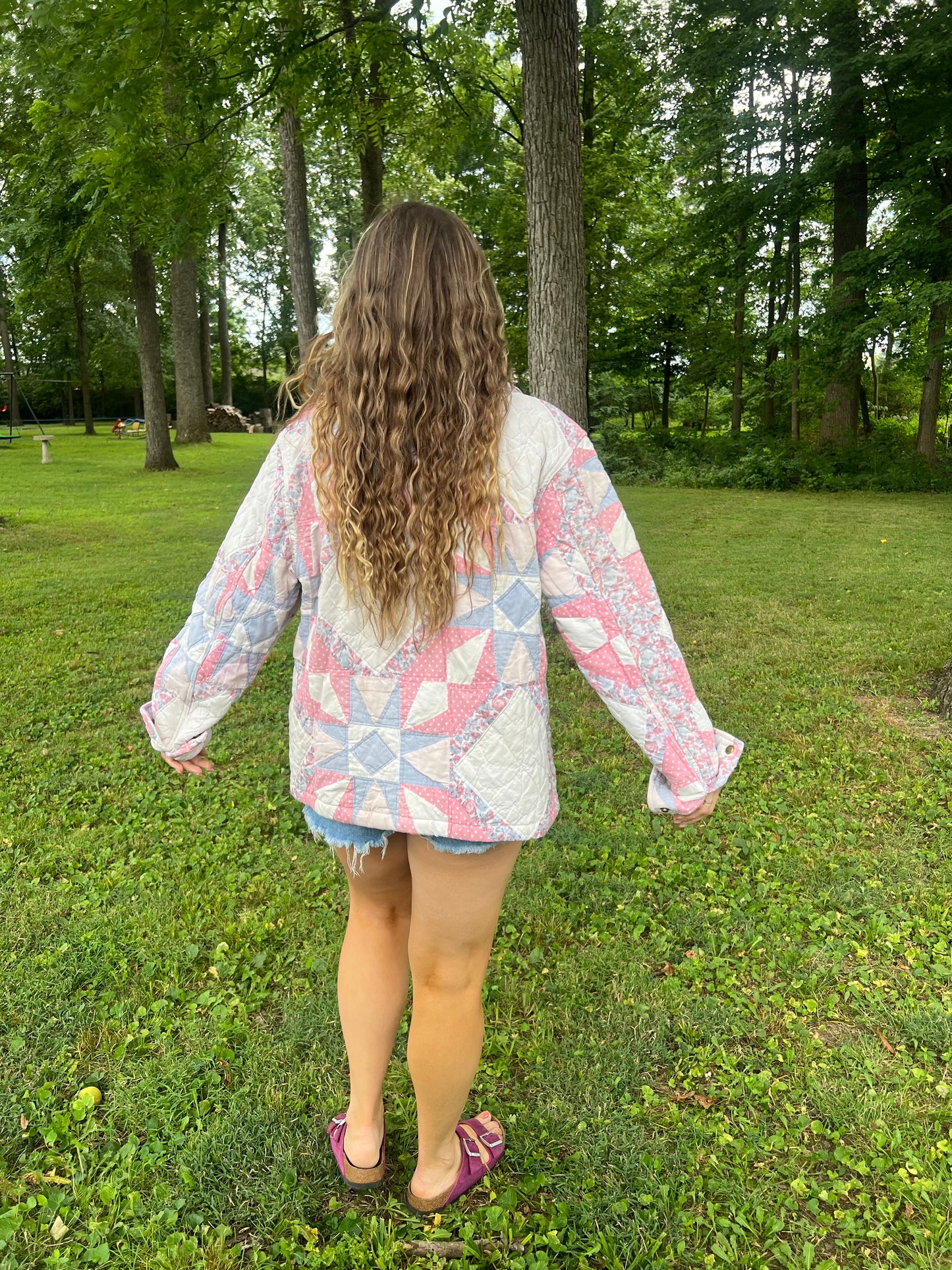 Upcycled Patchwork Blanket Jacket