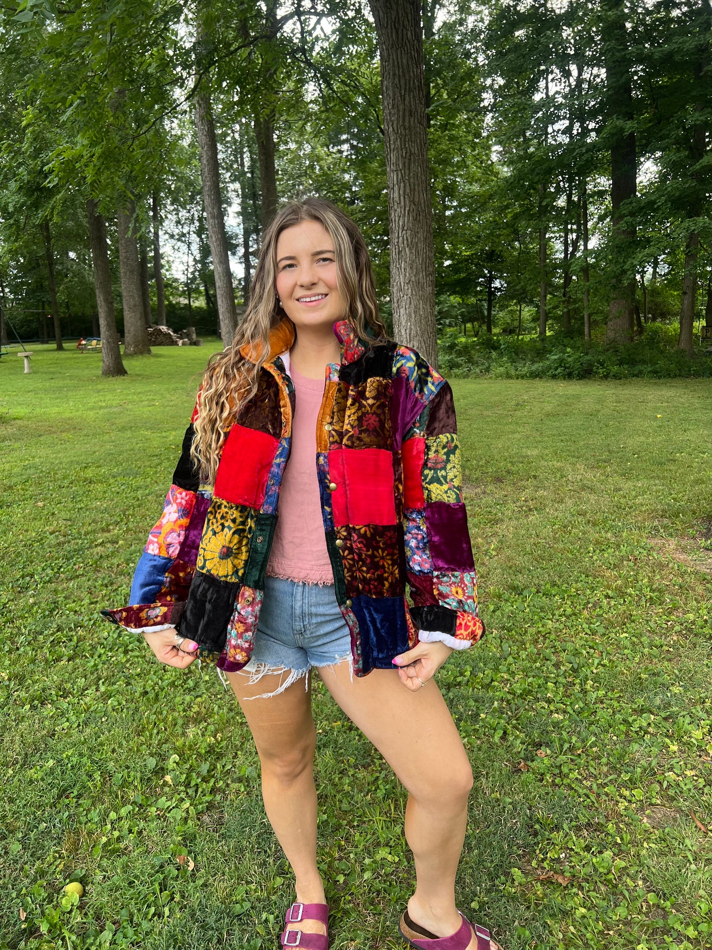 Upcycled Patchwork Blanket Jacket