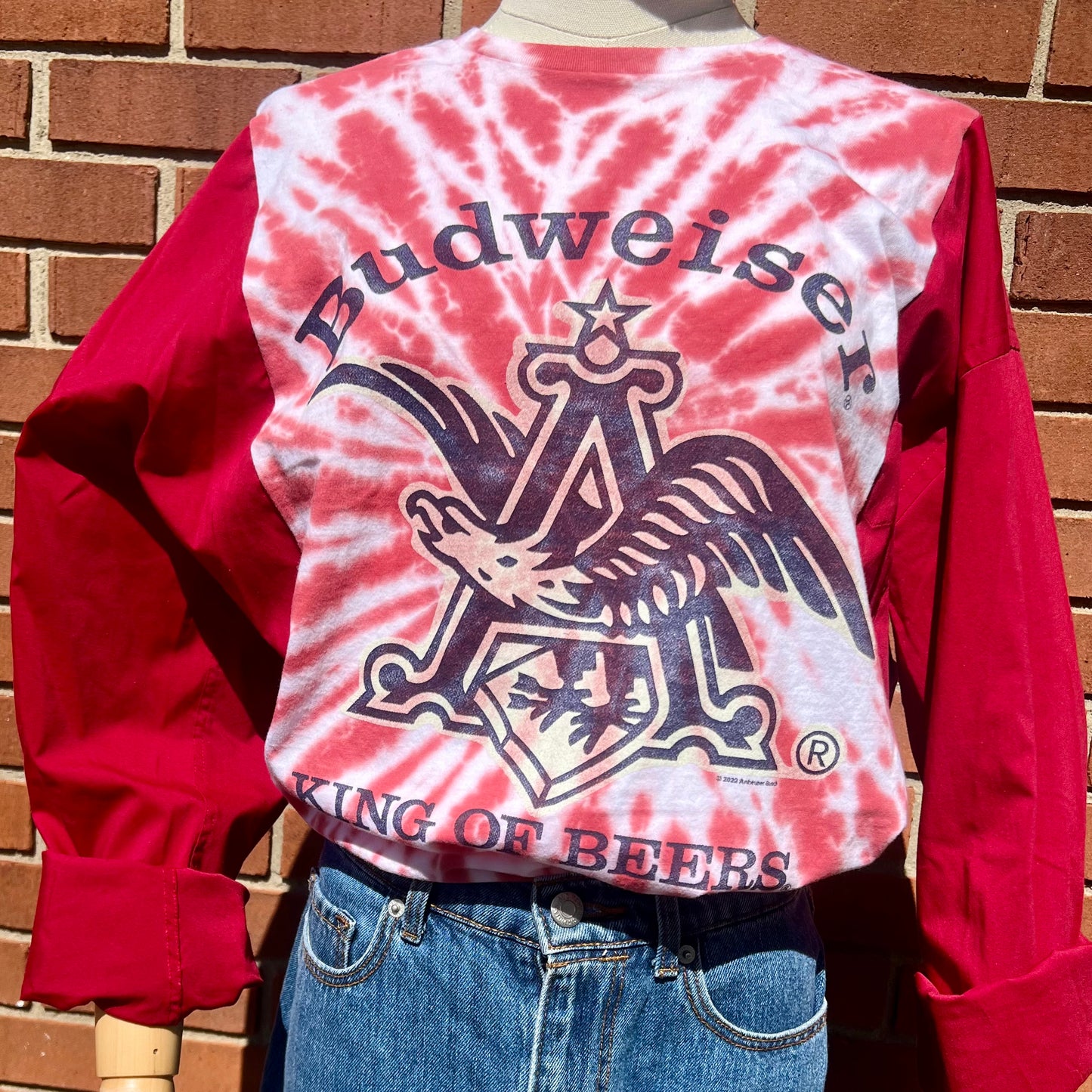 Reworked Budweiser Flannel Long Sleeve