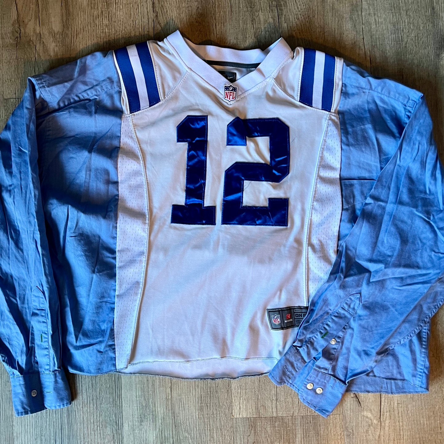 Reworked Indianapolis Colts Andrew Luck Long Sleeve