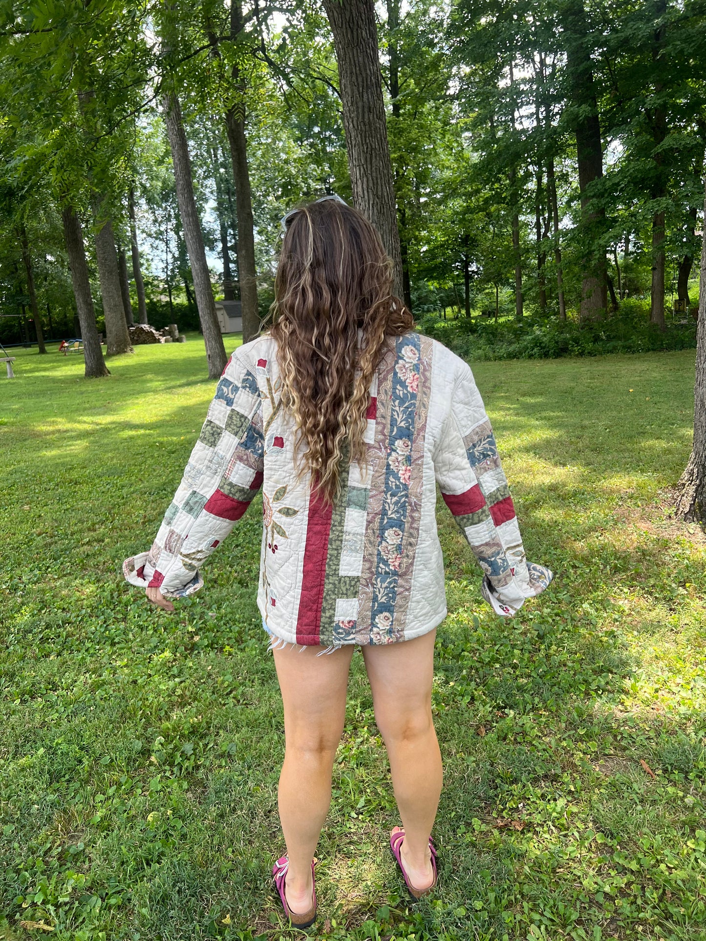 Upcycled Patchwork Blanket Jacket