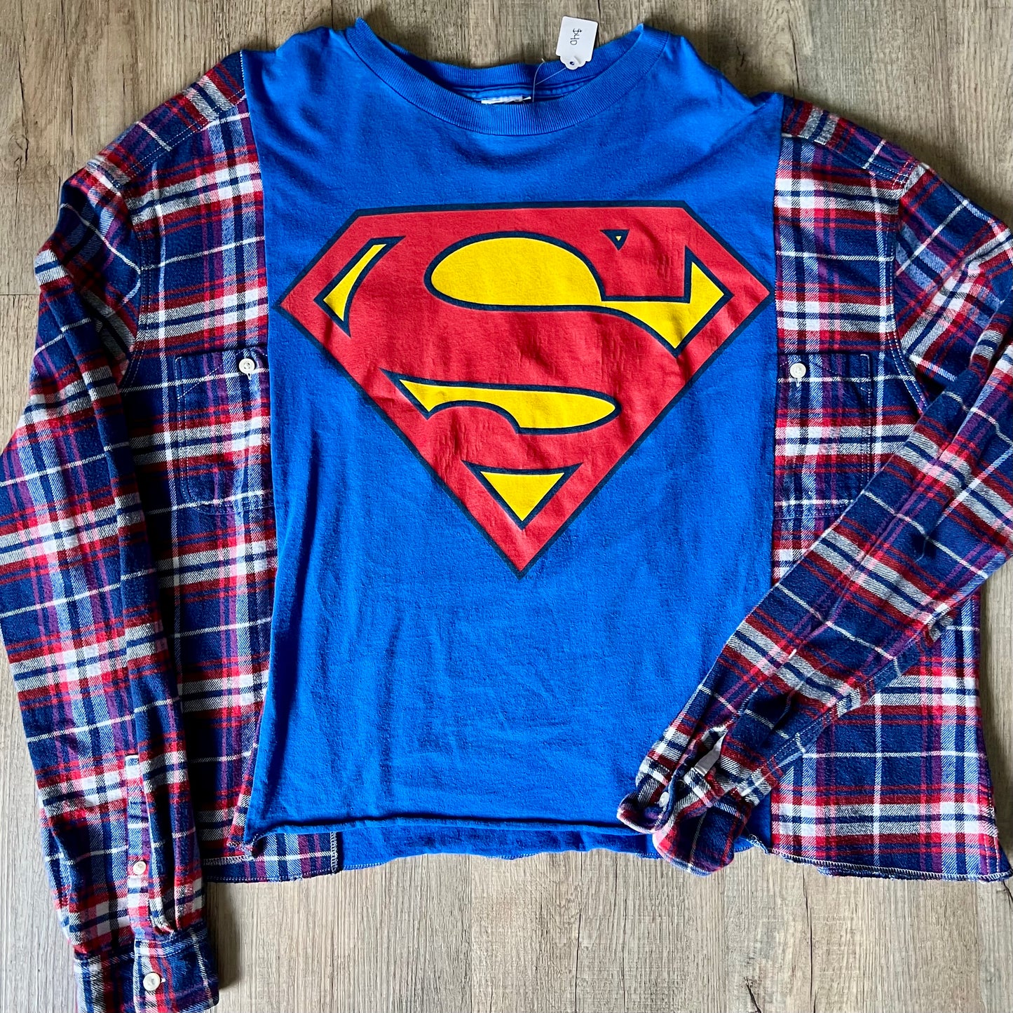 Reworked Superman Flannel Long Sleeve