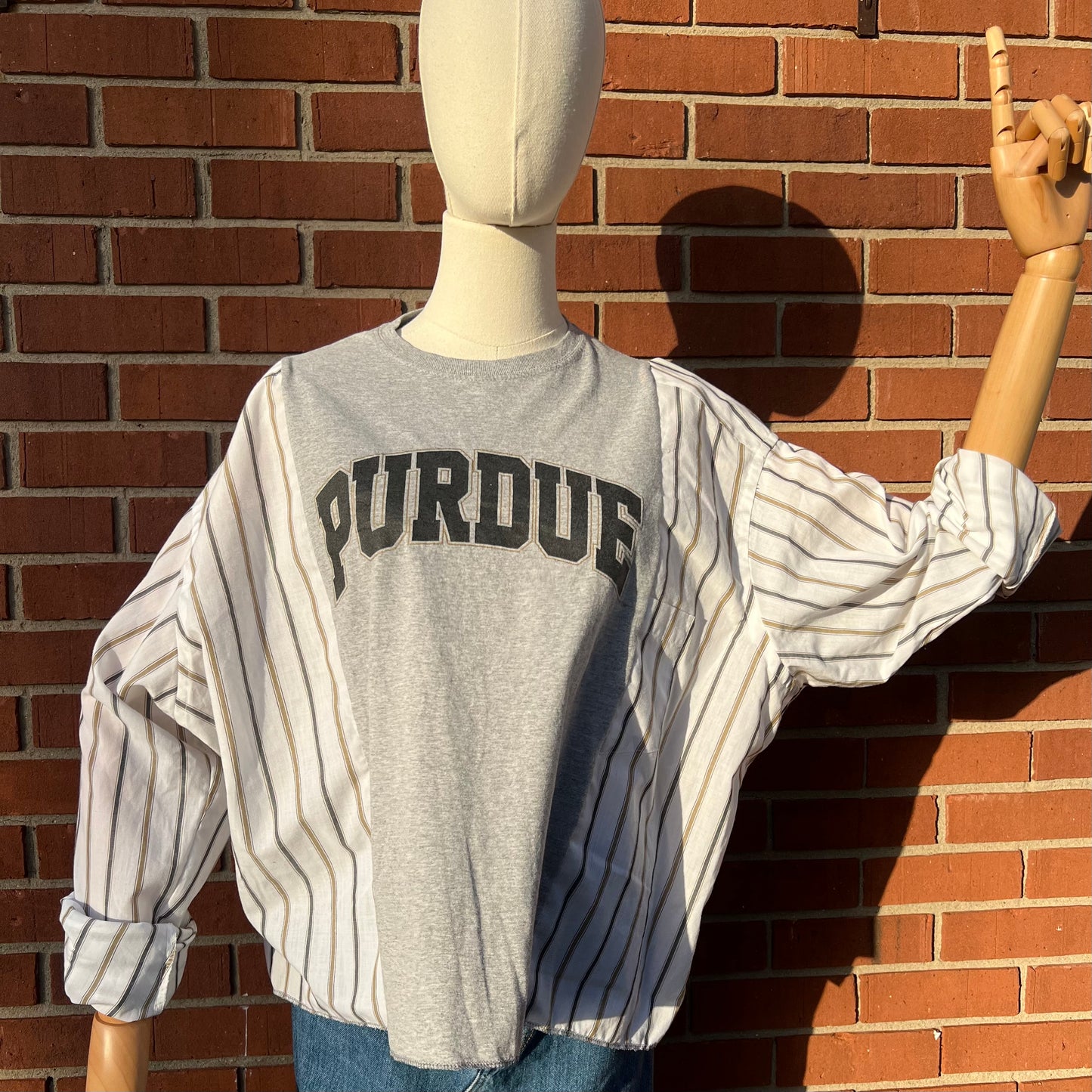 Reworked Purdue University Long Sleeve