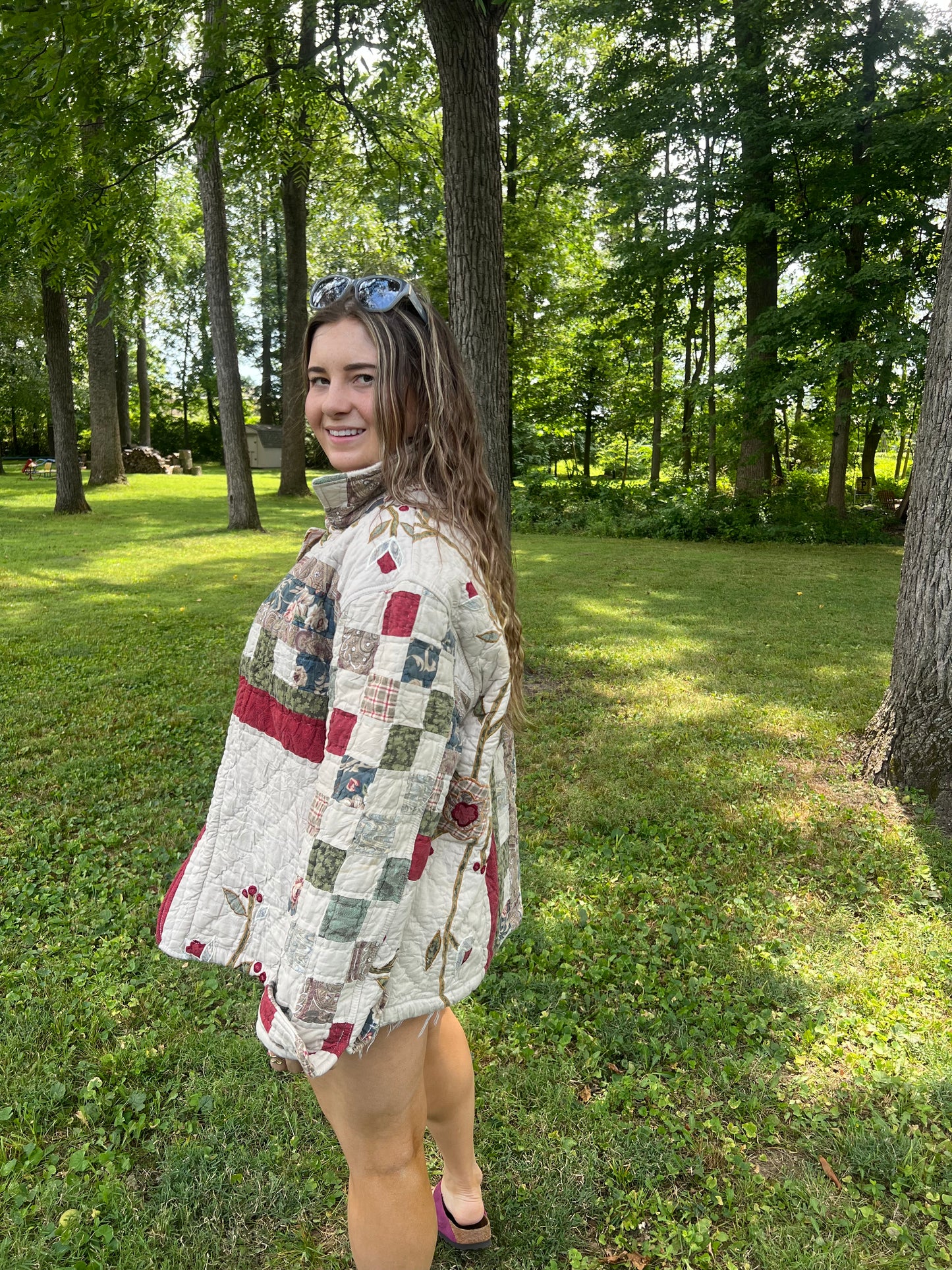 Upcycled Patchwork Blanket Jacket