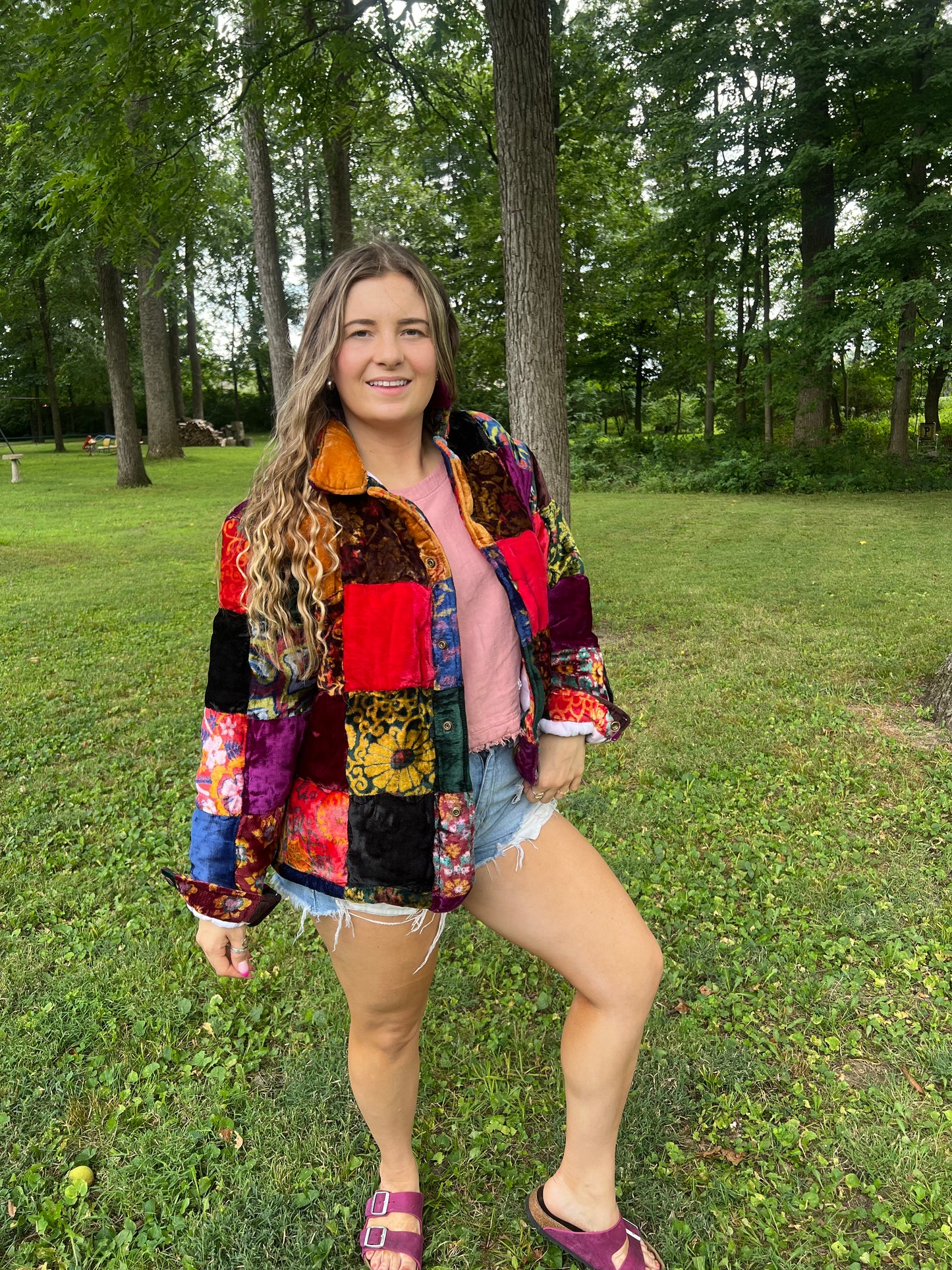 Upcycled Patchwork Blanket Jacket