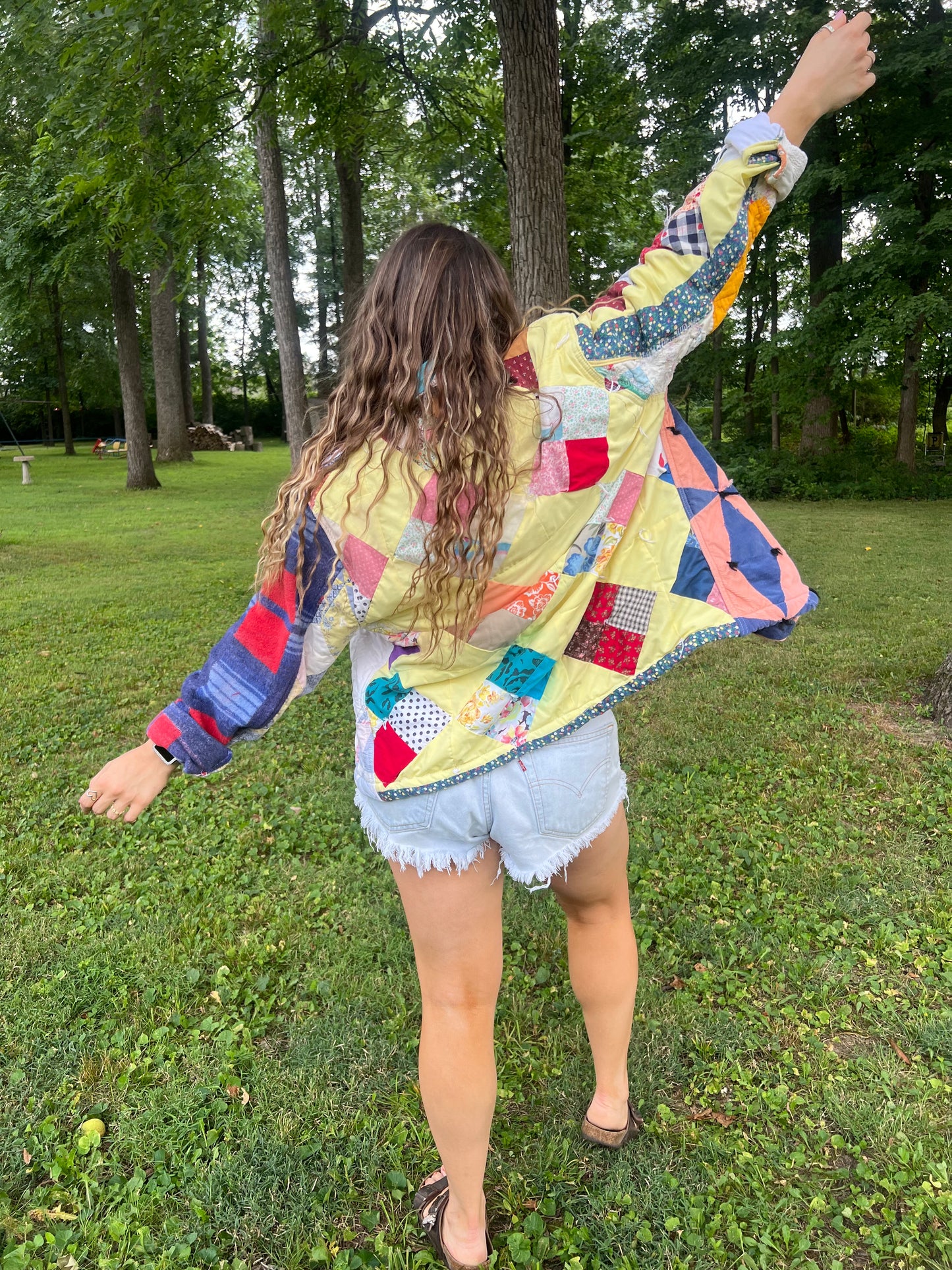 Upcycled Patchwork Blanket Jacket