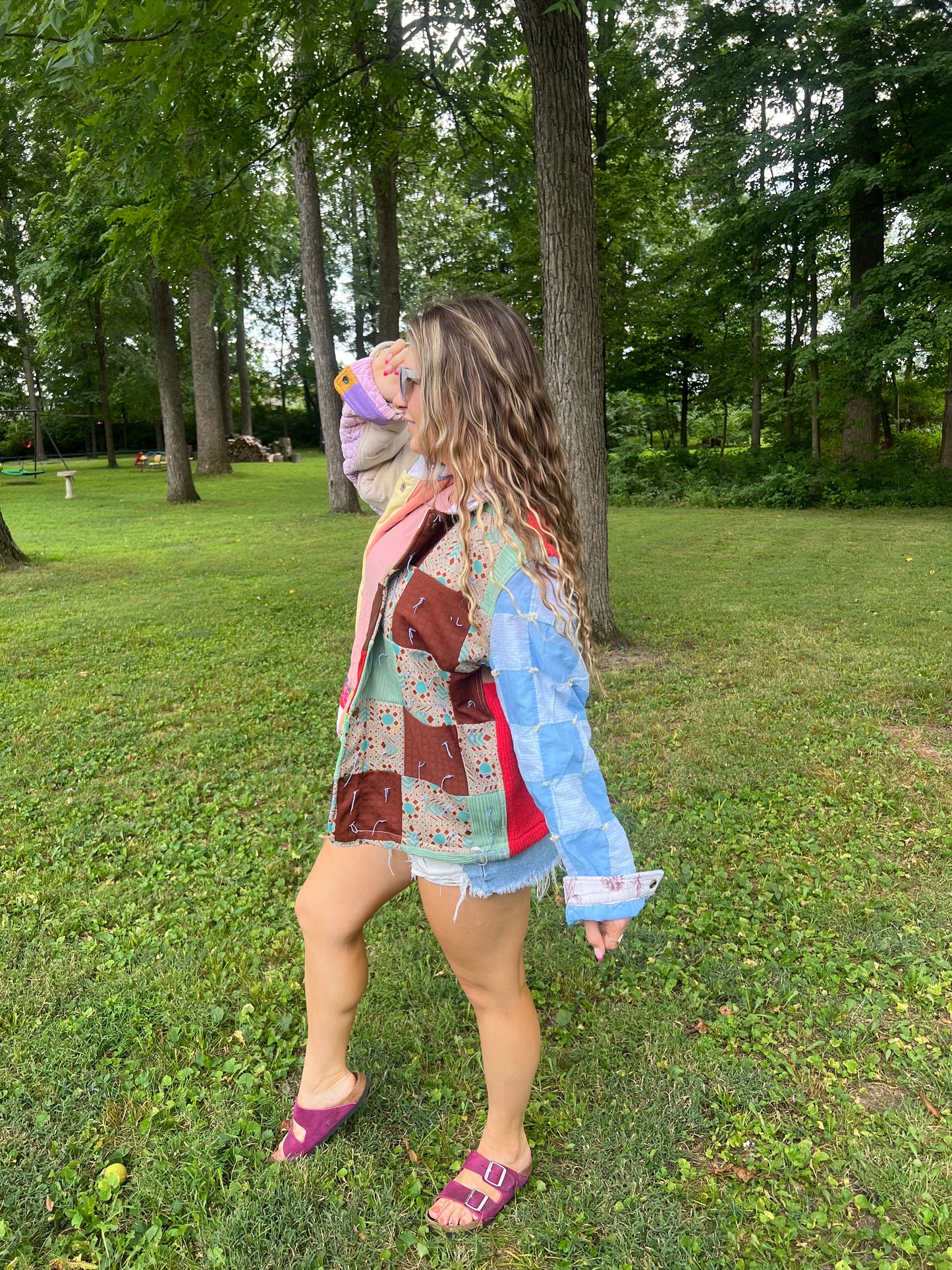 Upcycled Patchwork Blanket Jacket