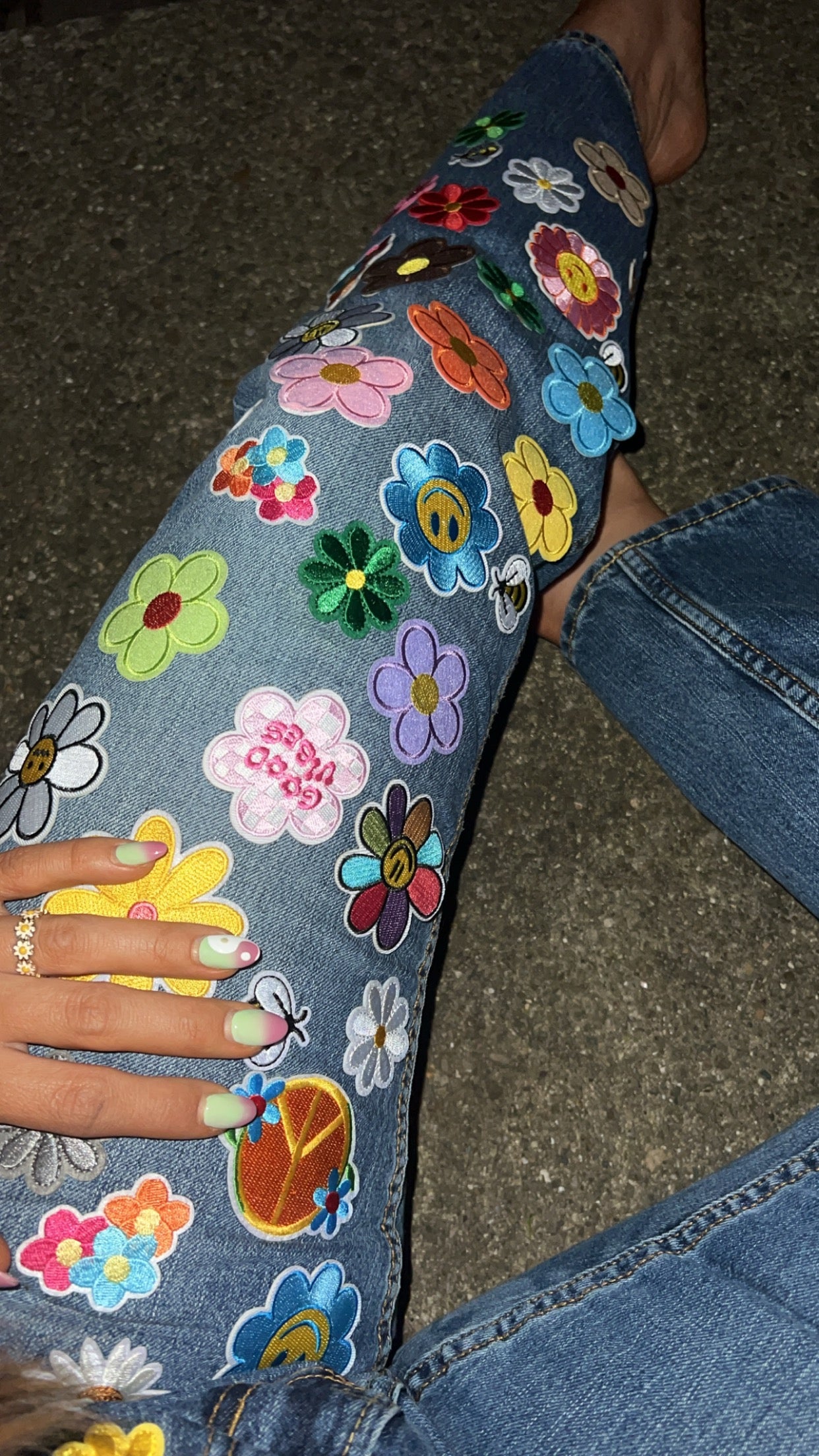 Upcycled Hippie Patch Jeans