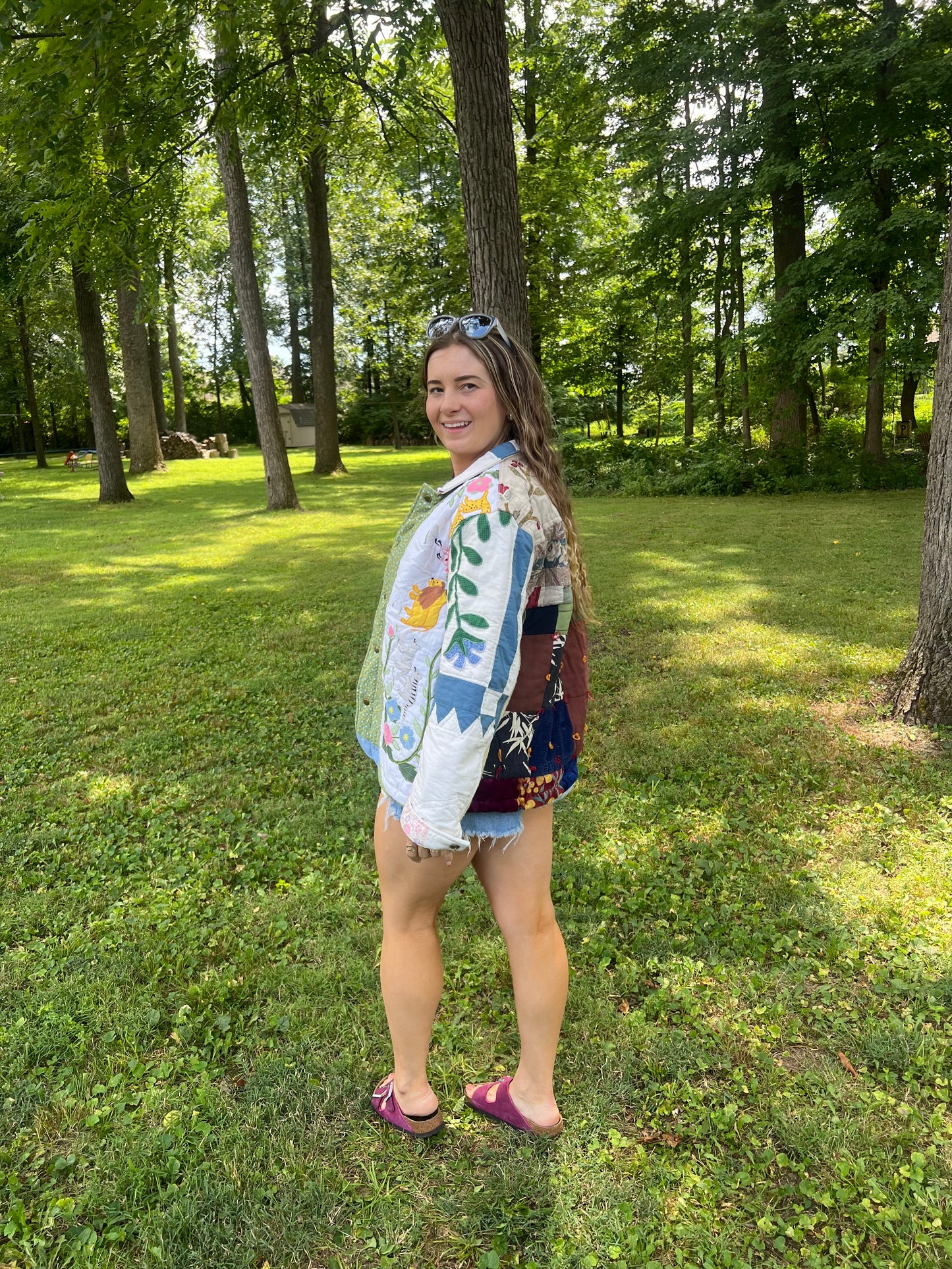 Upcycled Patchwork Blanket Jacket