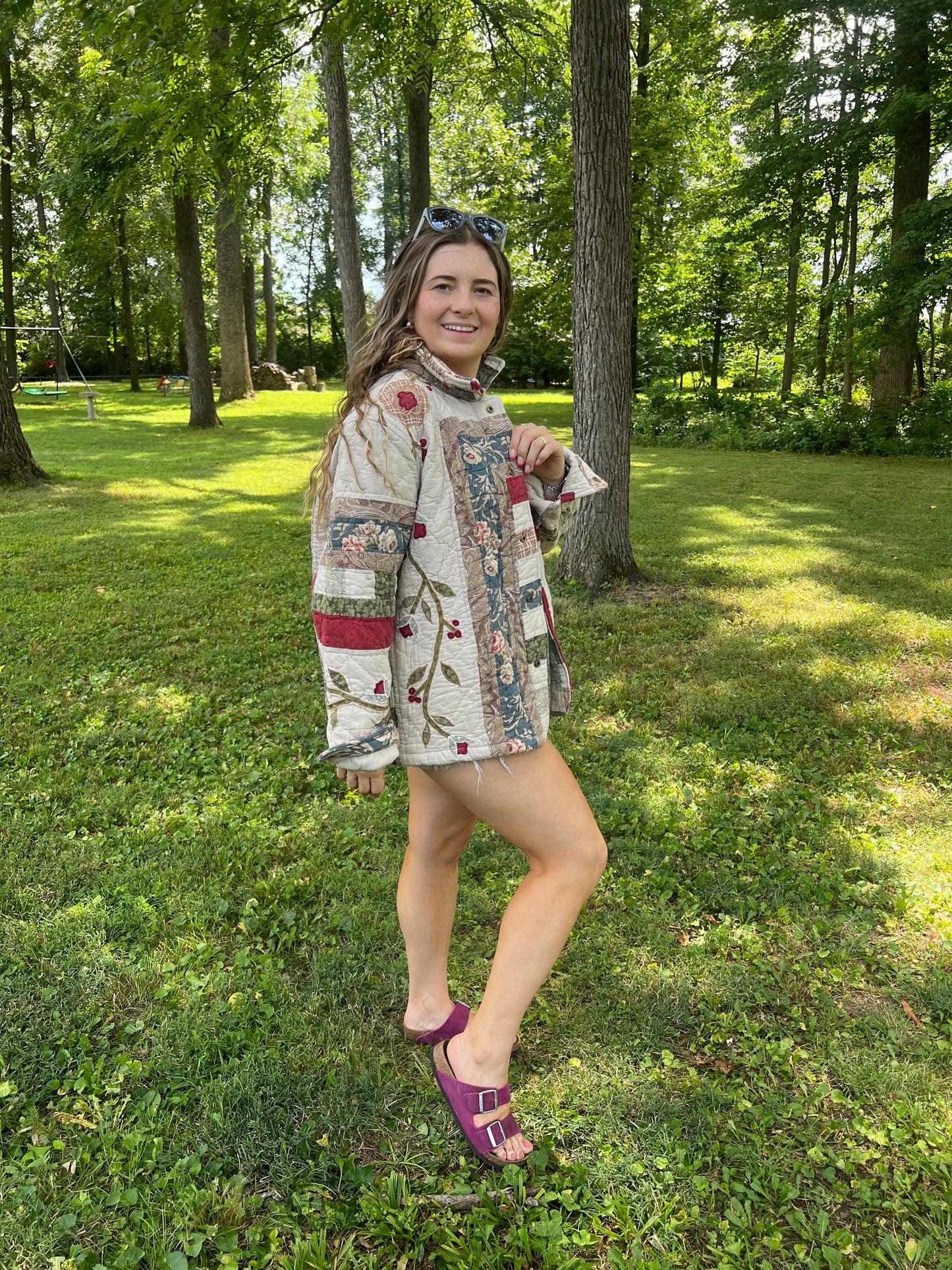 Upcycled Patchwork Blanket Jacket