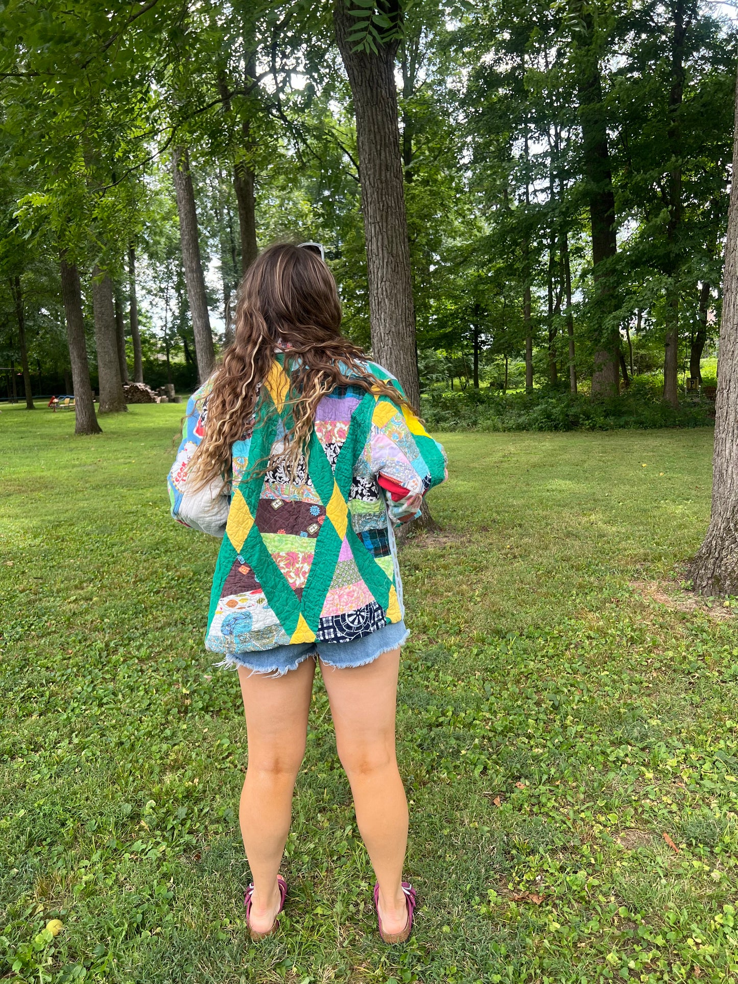 Upcycled Patchwork Blanket Jacket