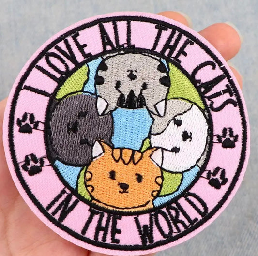 Step 2 - I love All the Cats Patch