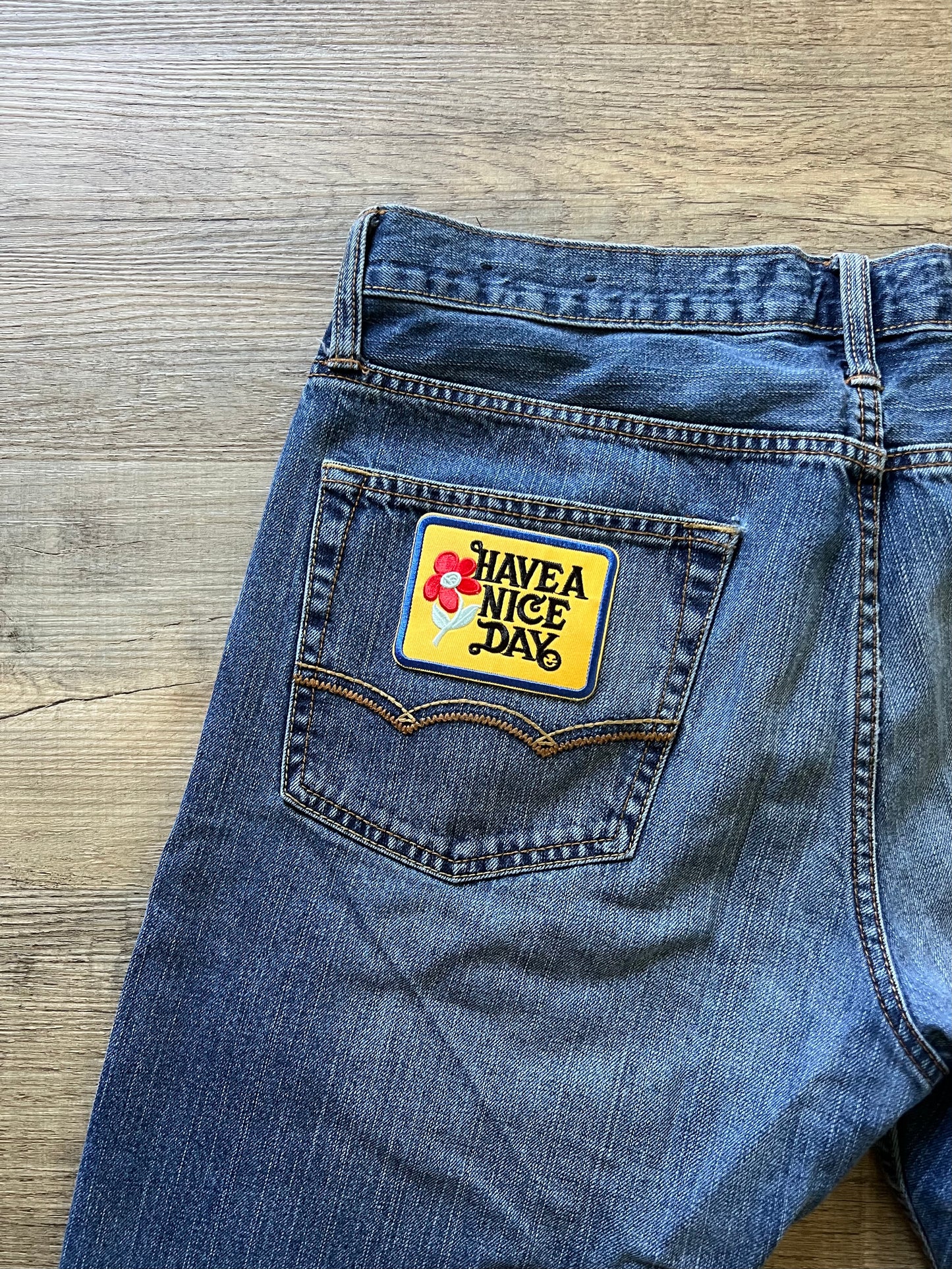 Upcycled Hippie Patch Jeans