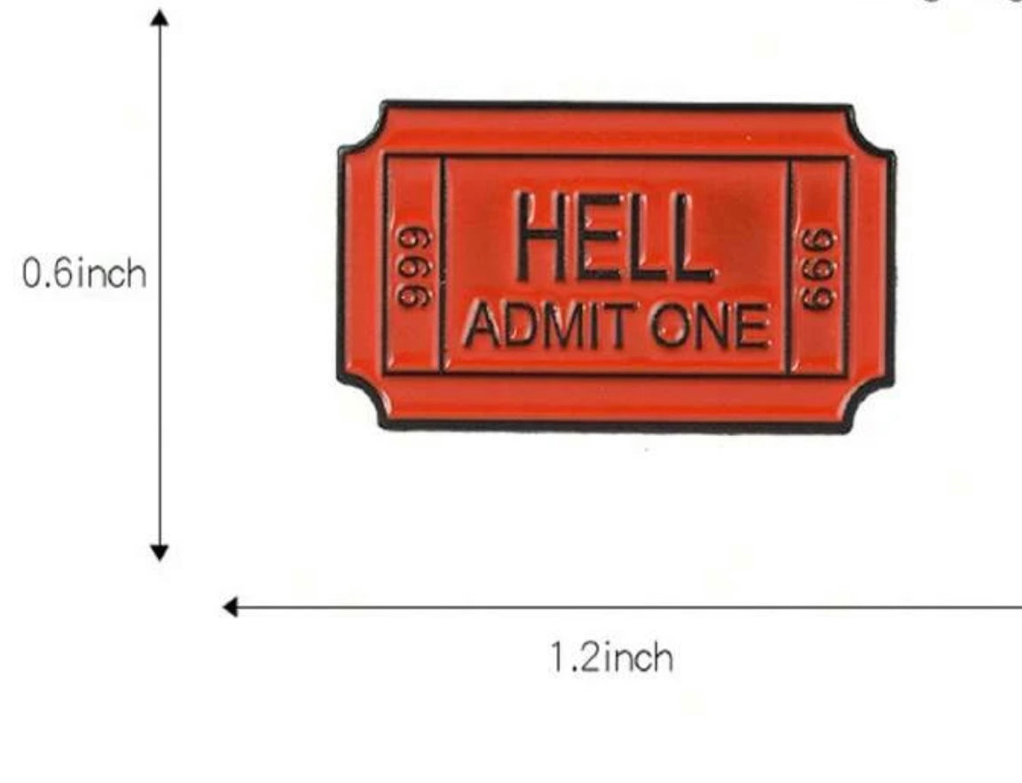 Step 2 - Admit One Pin