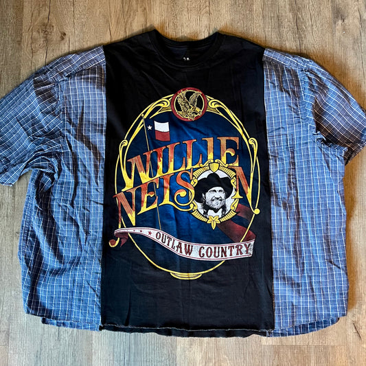 Reworked Willie Nelson Short Sleeve