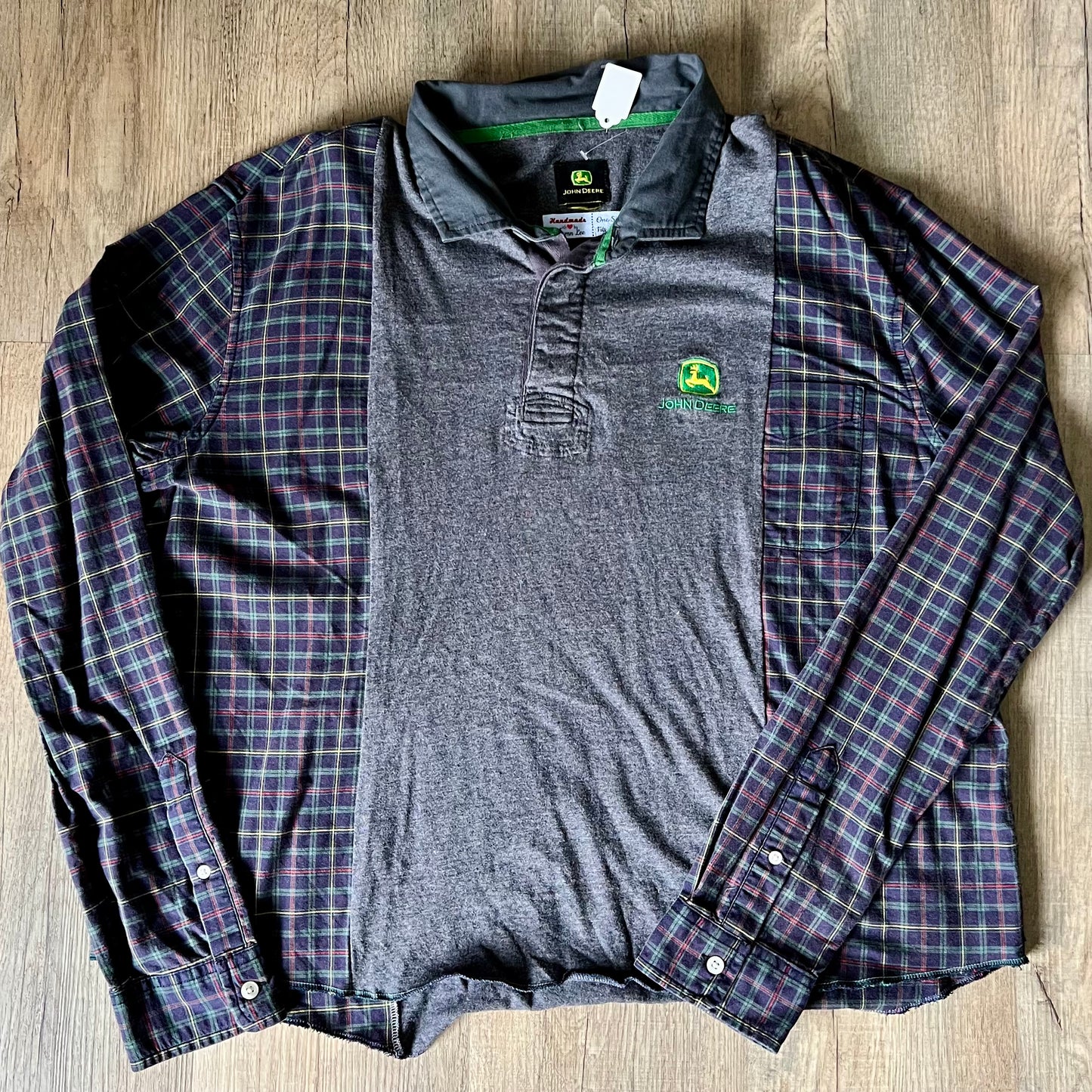 Reworked John Deer Flannel Long Sleeve