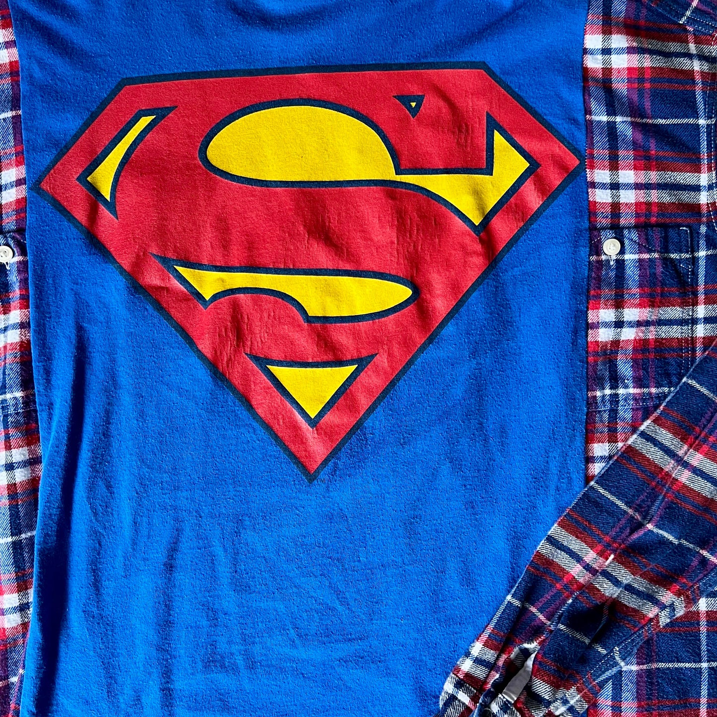 Reworked Superman Flannel Long Sleeve