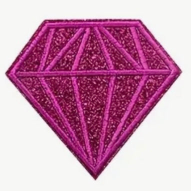 Step 2 - Glitter Diamond (Hot Pink) Patch