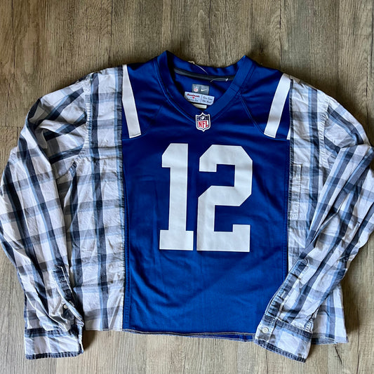 Reworked Indianapolis Colts Andrew Luck Long Sleeve