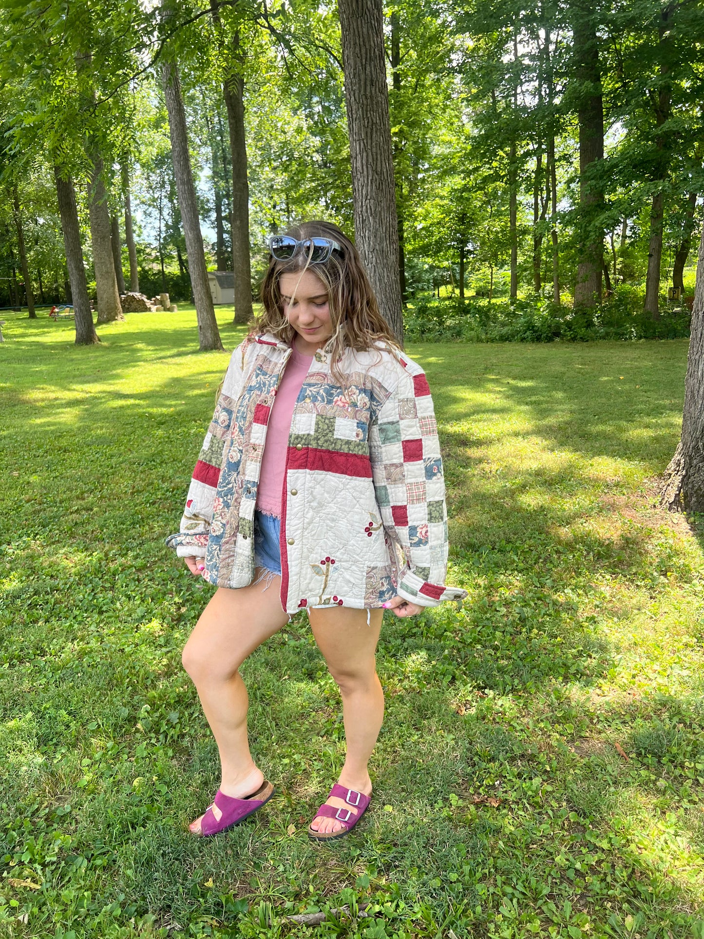 Upcycled Patchwork Blanket Jacket