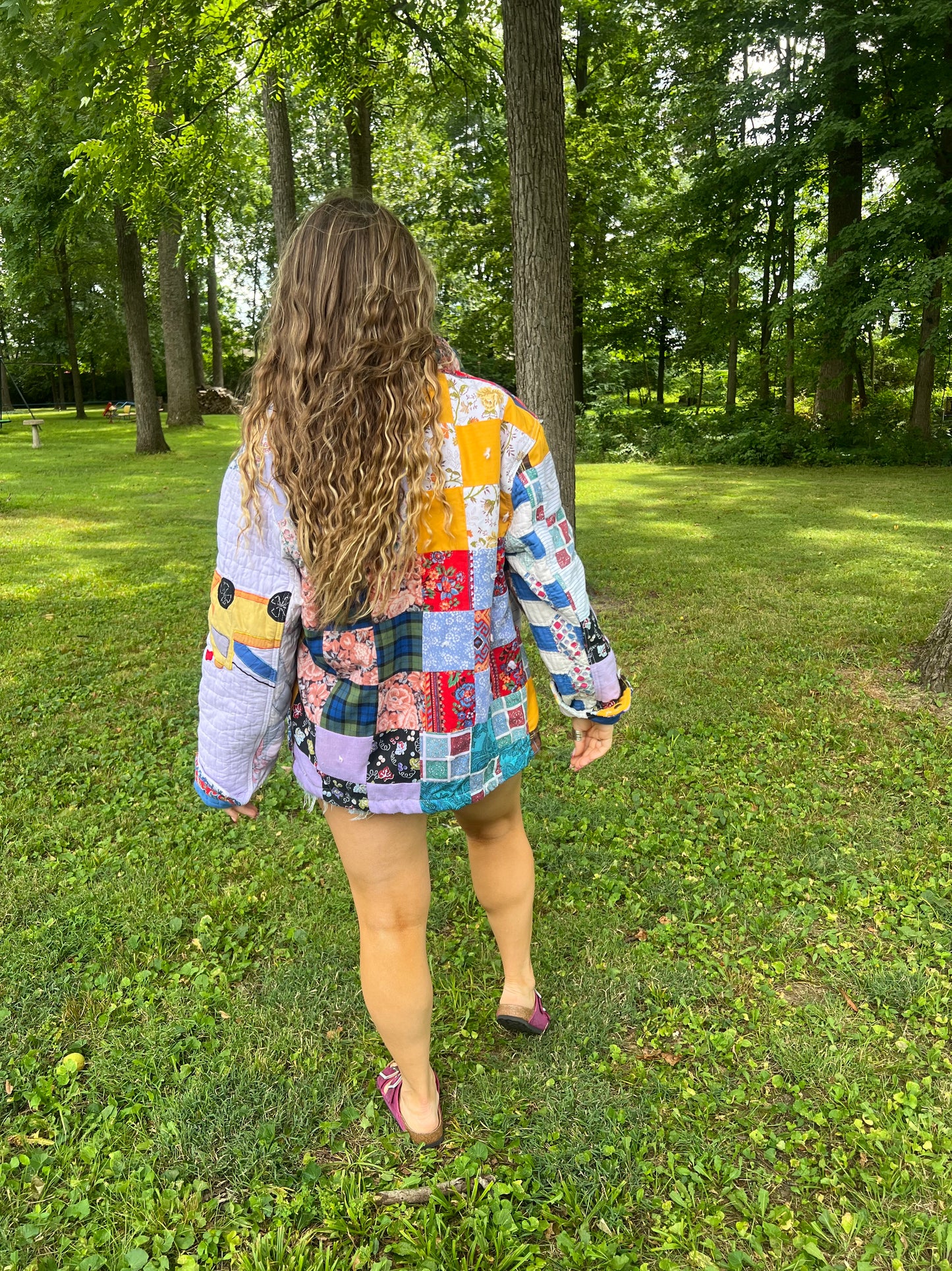 Upcycled Patchwork Blanket Jacket