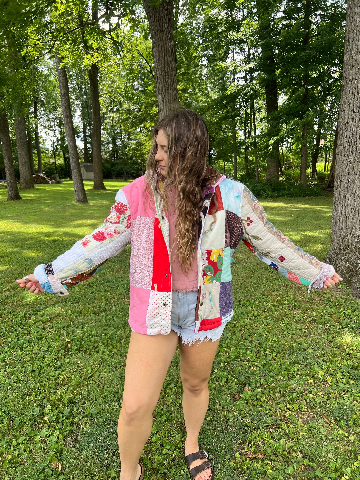 Upcycled Patchwork Blanket Jacket