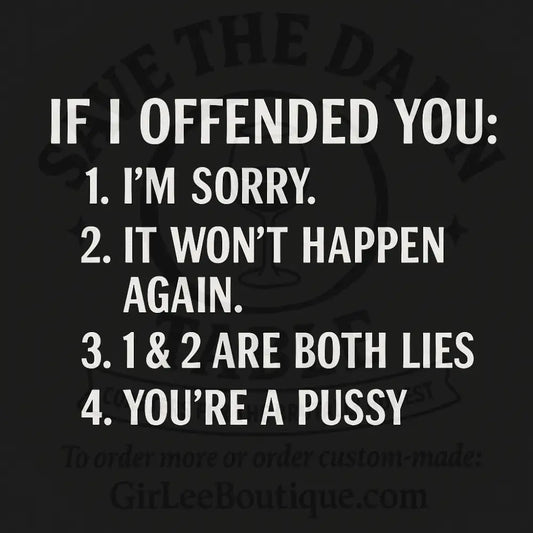 Apology not found Coaster