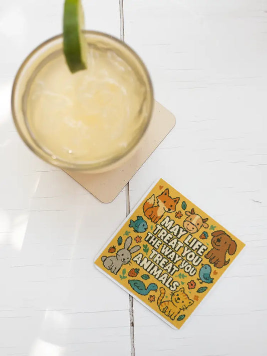 Be Nice to Animals Coaster