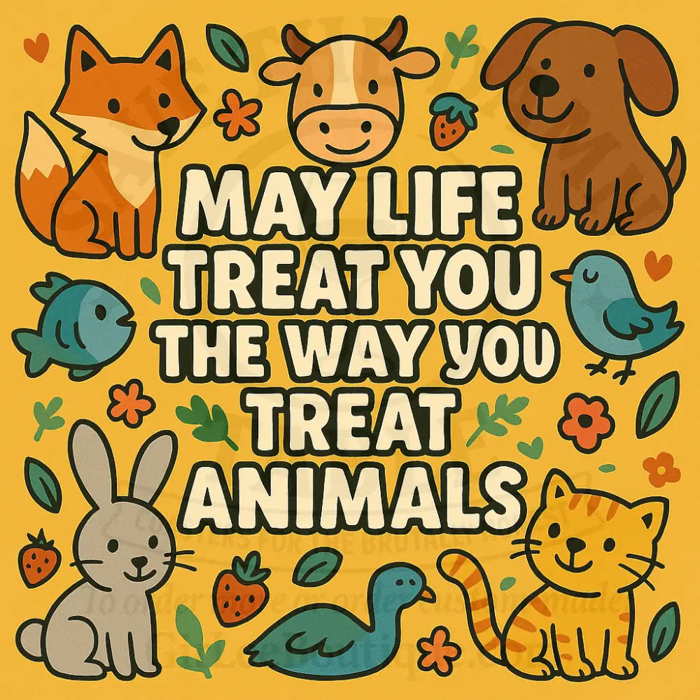 Be Nice to Animals Coaster