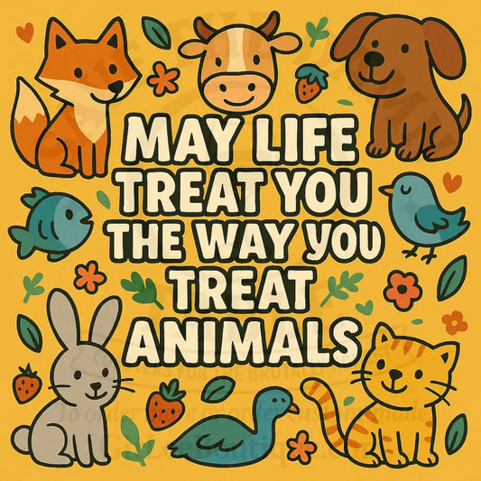 Be Nice to Animals Coaster