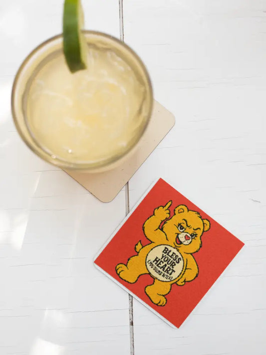 Blunt Force Honesty Bear Coaster