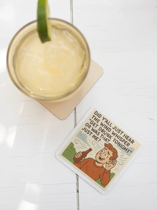 Booze Forecast: Breezy with a Chance of Blackout Coaster