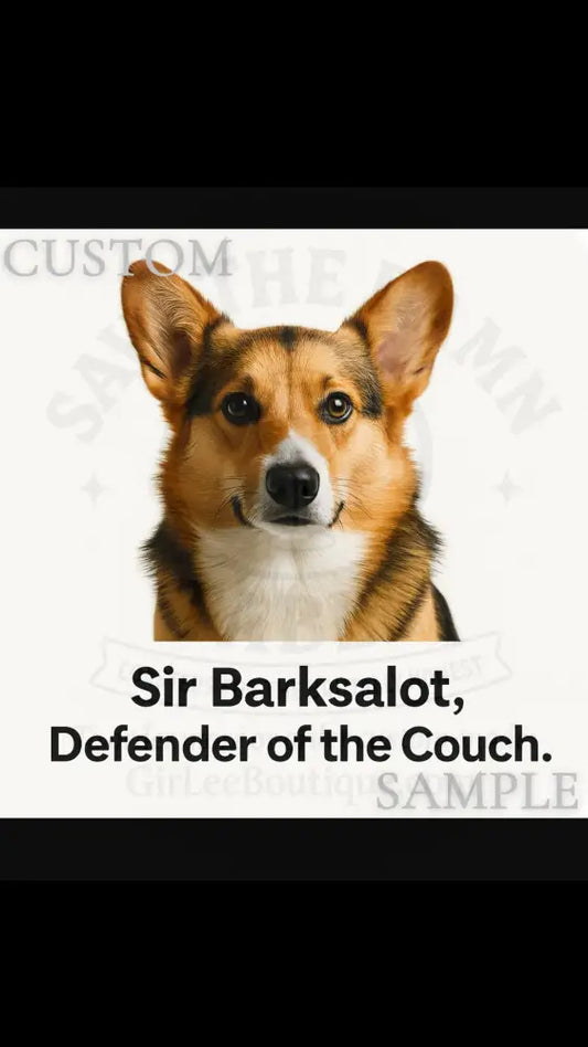 Custom Sample - Sir Barksalot Coaster