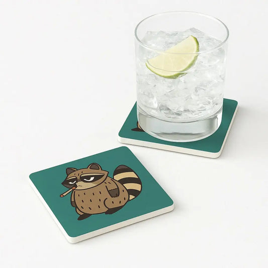 Emotionally Bankrupt Trash Panda Coaster