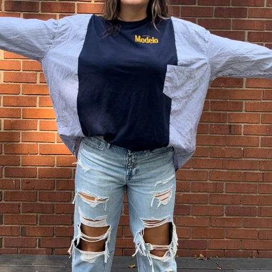 Reworked Modelo Long Sleeve Shirts & Tops