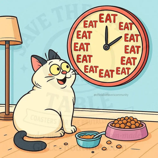 It’s Always Feeding O’Clock Coaster