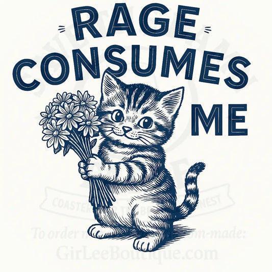 Rage and Daisies Coaster