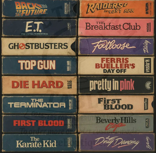 Rewind Time: 80s VHS Dream Shelf Coaster