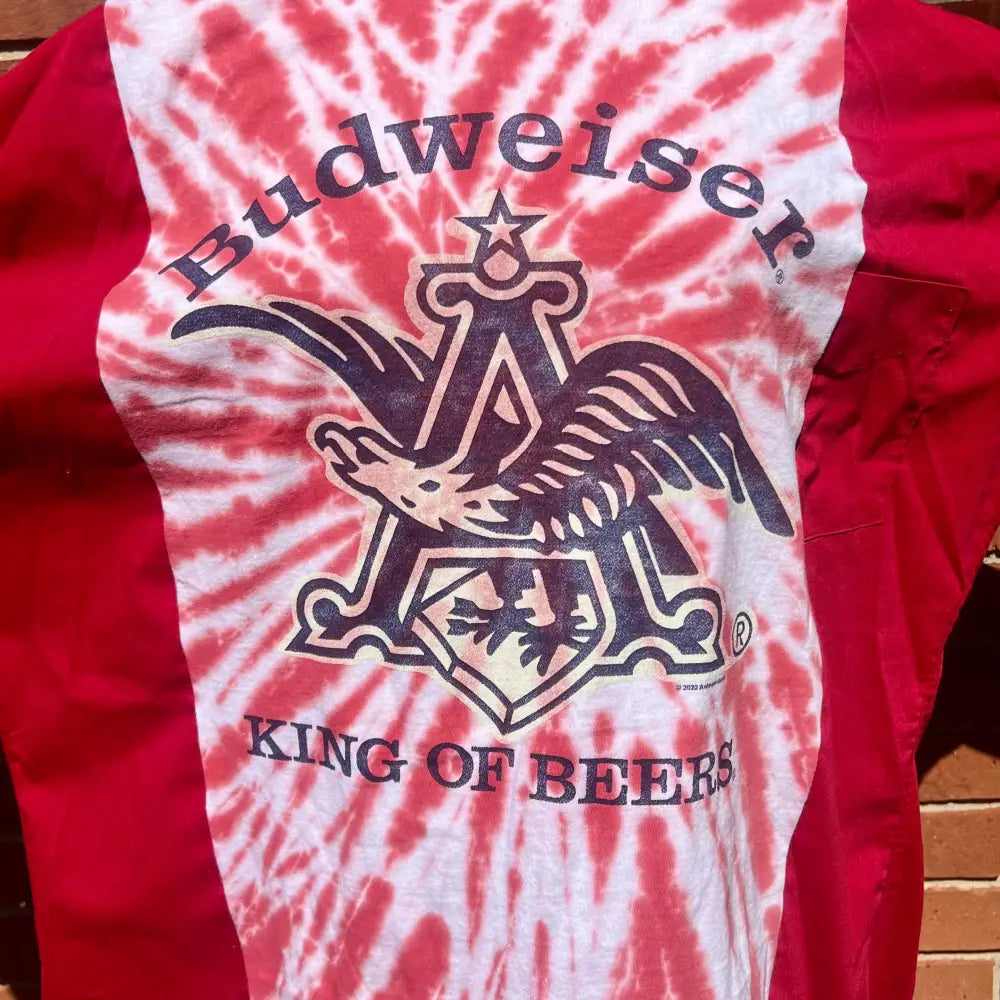 Reworked Budweiser Flannel Long Sleeve Shirts & Tops