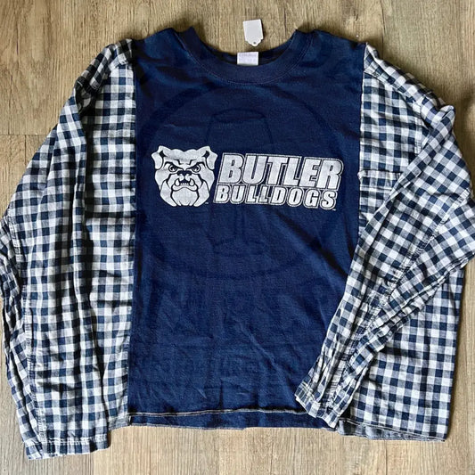 Reworked Butler Long Sleeve Flannel Shirts & Tops