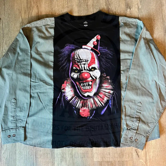 Reworked Clown Long Sleeve Shirts & Tops