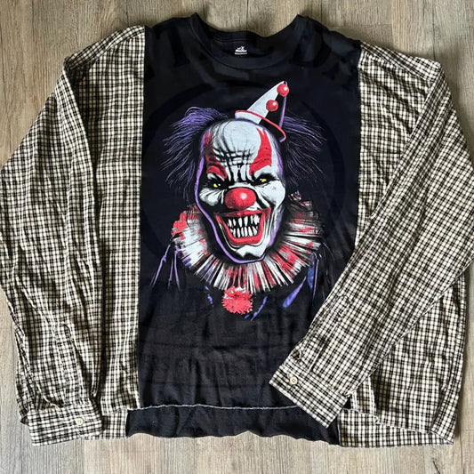 Reworked Clown Long Sleeve Shirts & Tops