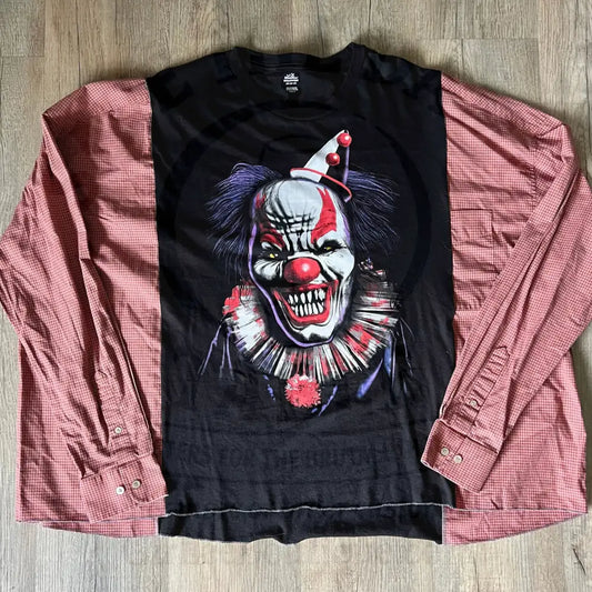 Reworked Clown Long Sleeve Shirts & Tops