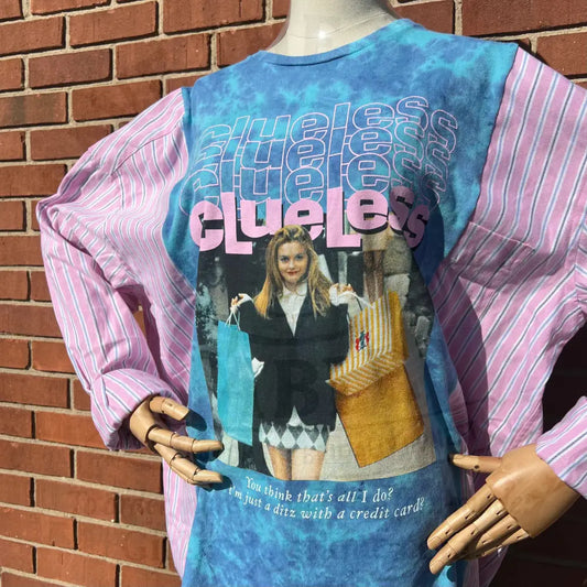 Reworked Clueless Long Sleeve Shirts & Tops