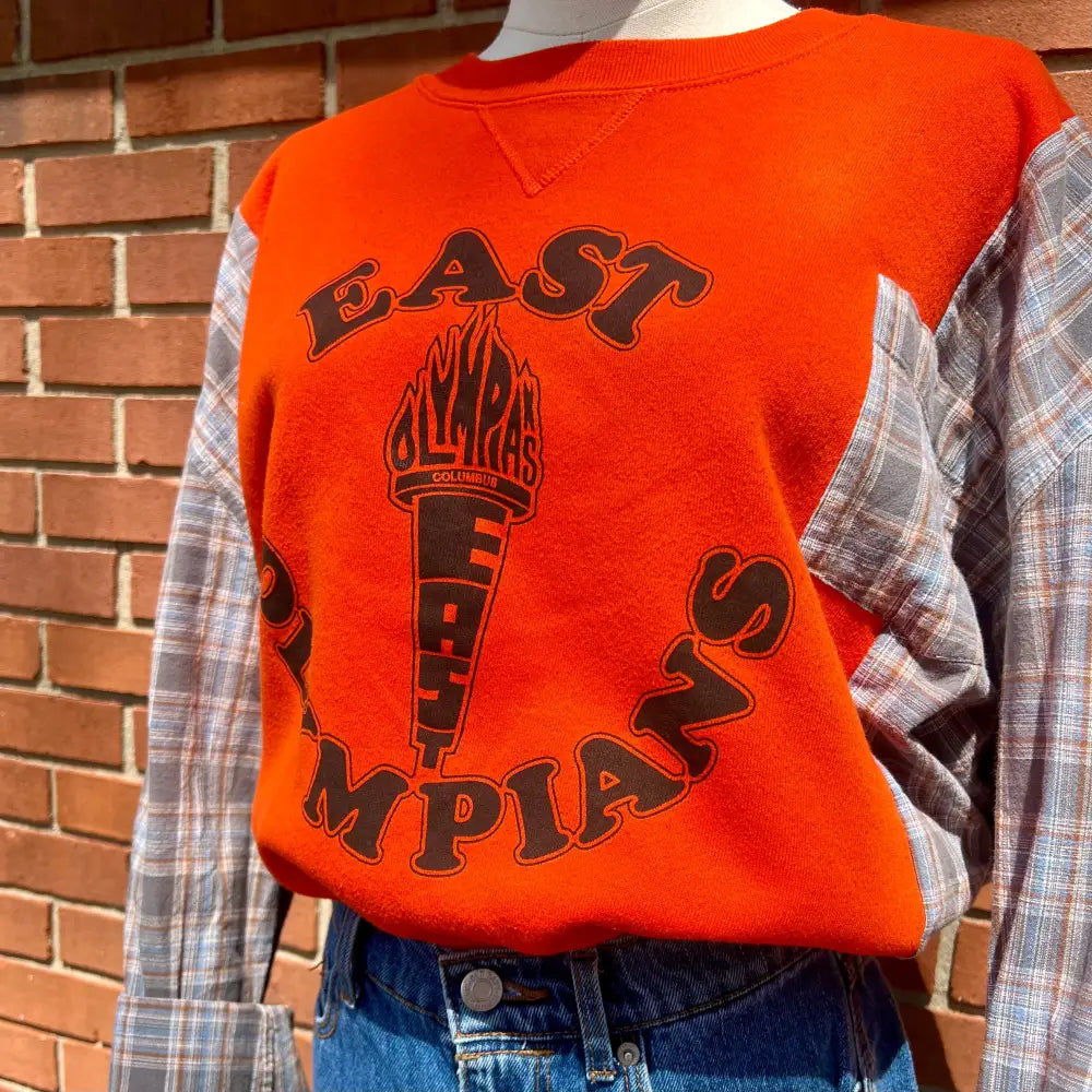Reworked Columbus East Flannel Long Sleeve Shirts & Tops