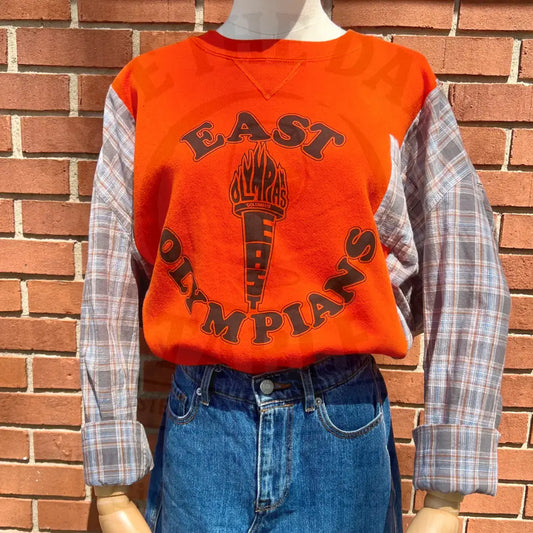 Reworked Columbus East Flannel Long Sleeve Shirts & Tops