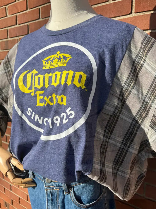 Reworked Corona Long Sleeve Shirts & Tops