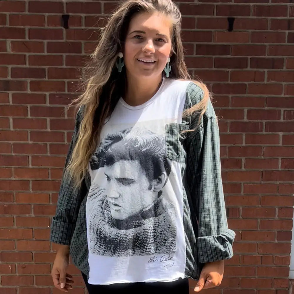 Reworked Elvis Presley Long Sleeve Shirts & Tops